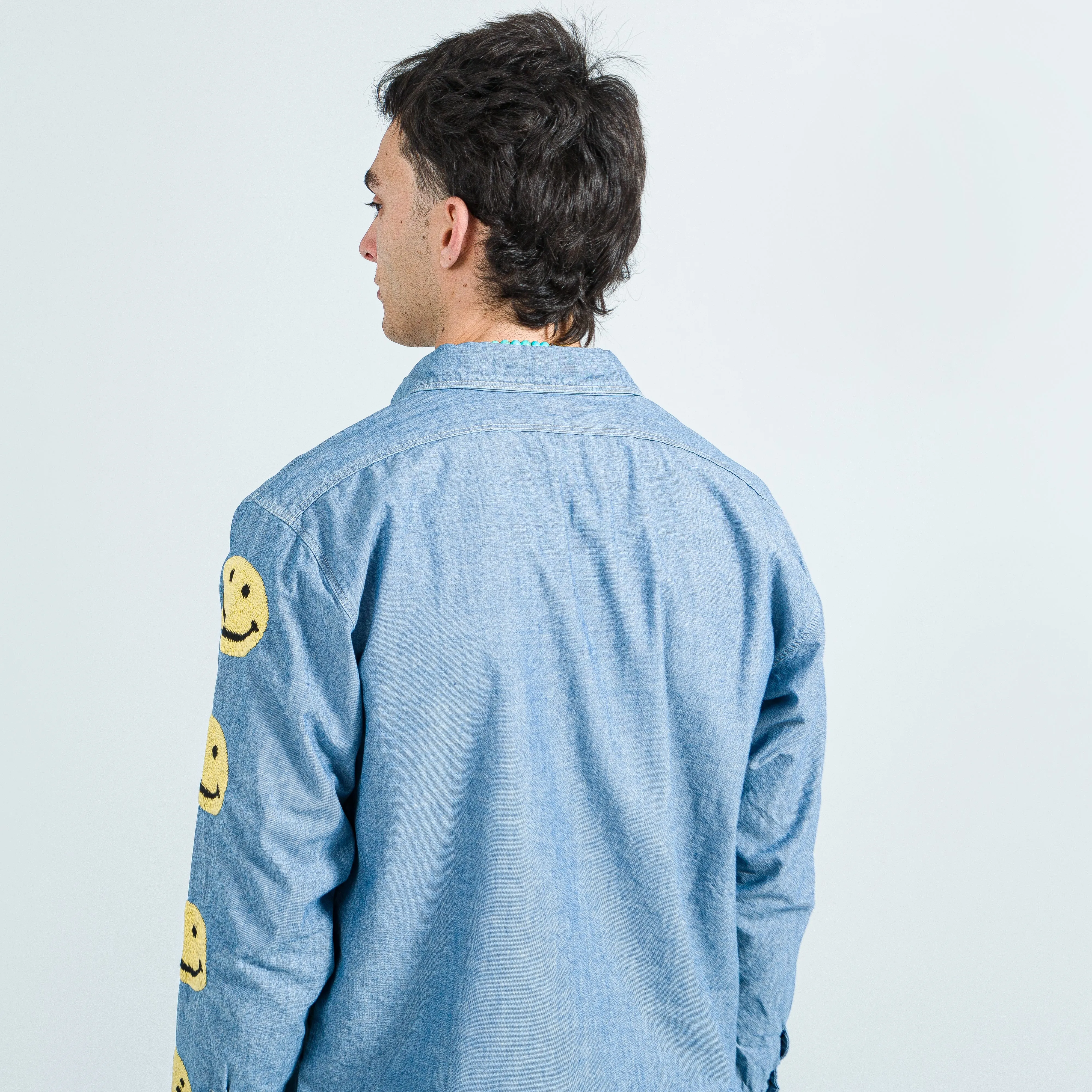 Chambray Work Shirt (Smile) - Sax