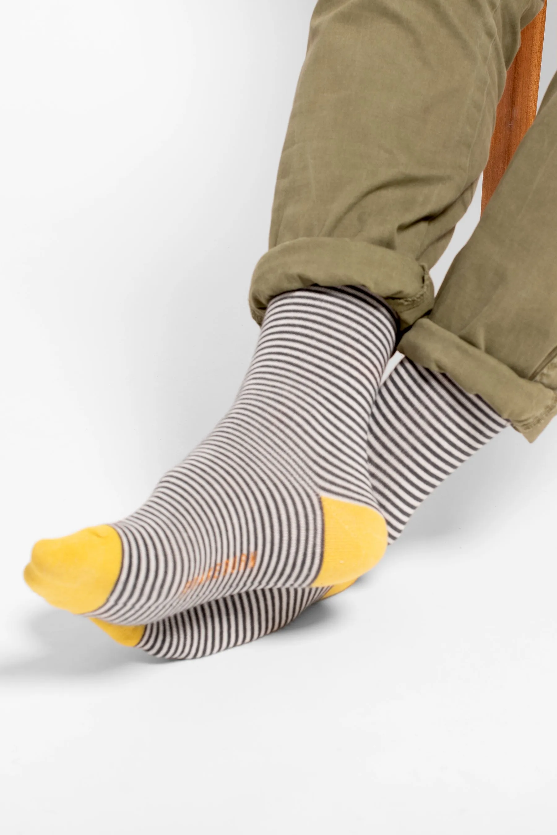 Charcoal Stripe Socks