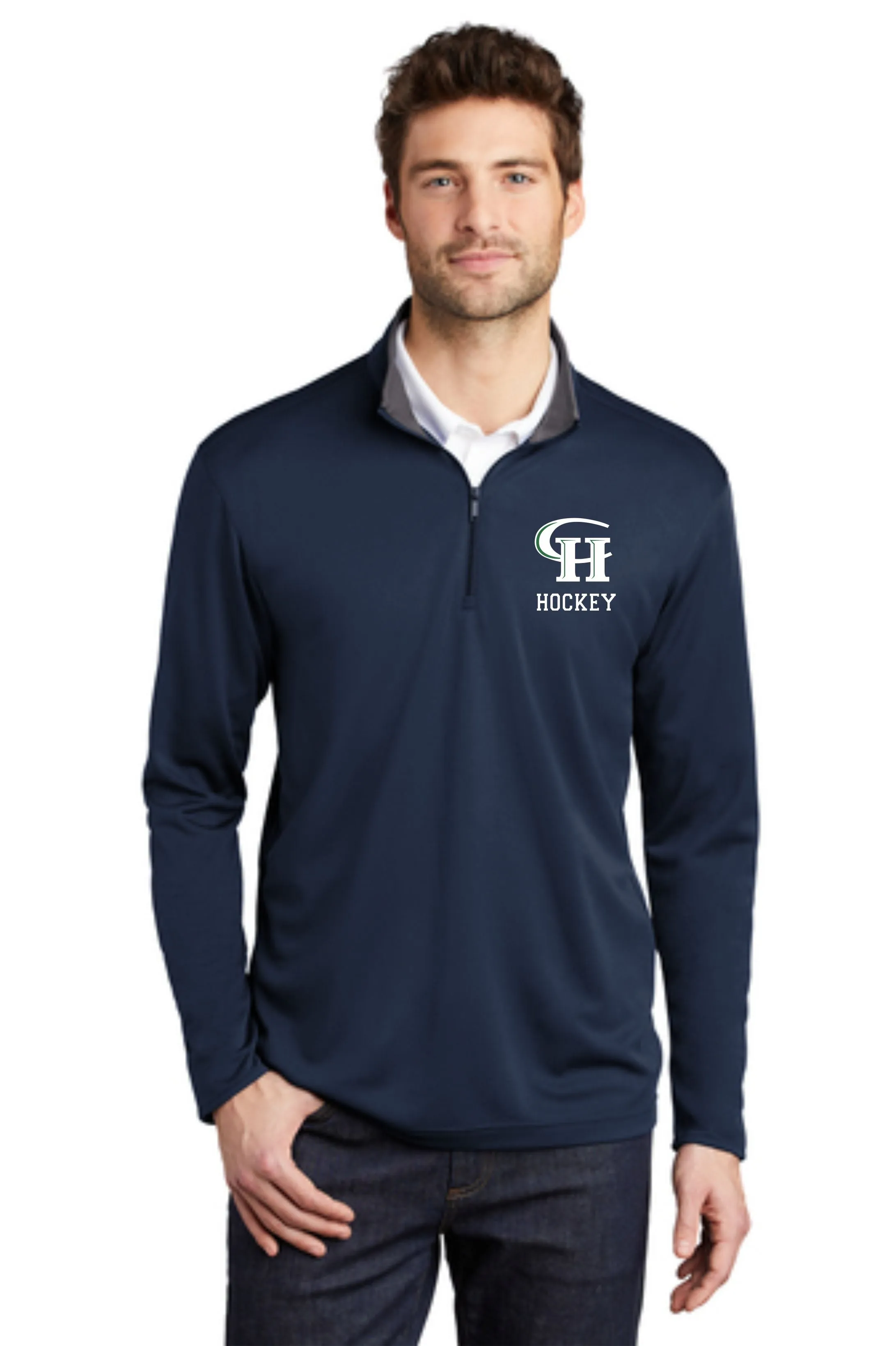 CHHS Hockey Navy 1/4 Zip Pullover New