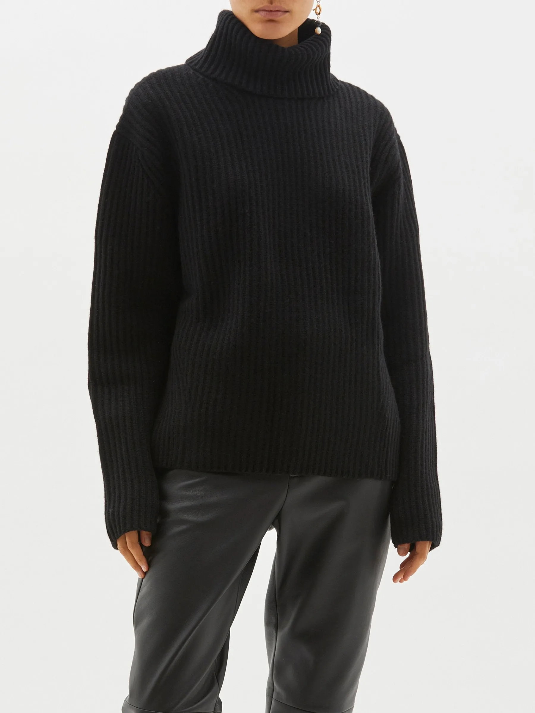 chunky oversized turtleneck