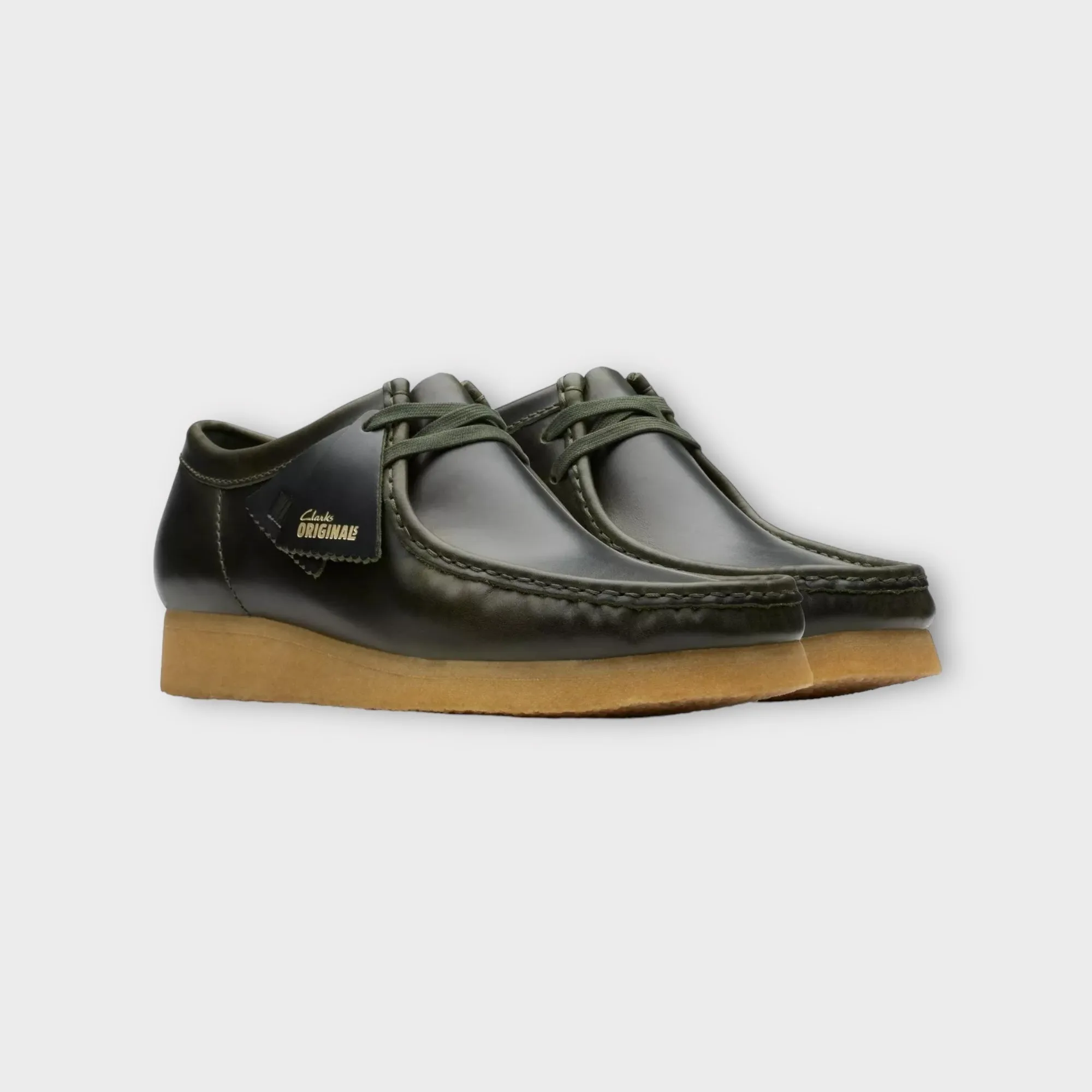 Clarks Wallabee I Forest Green Lea