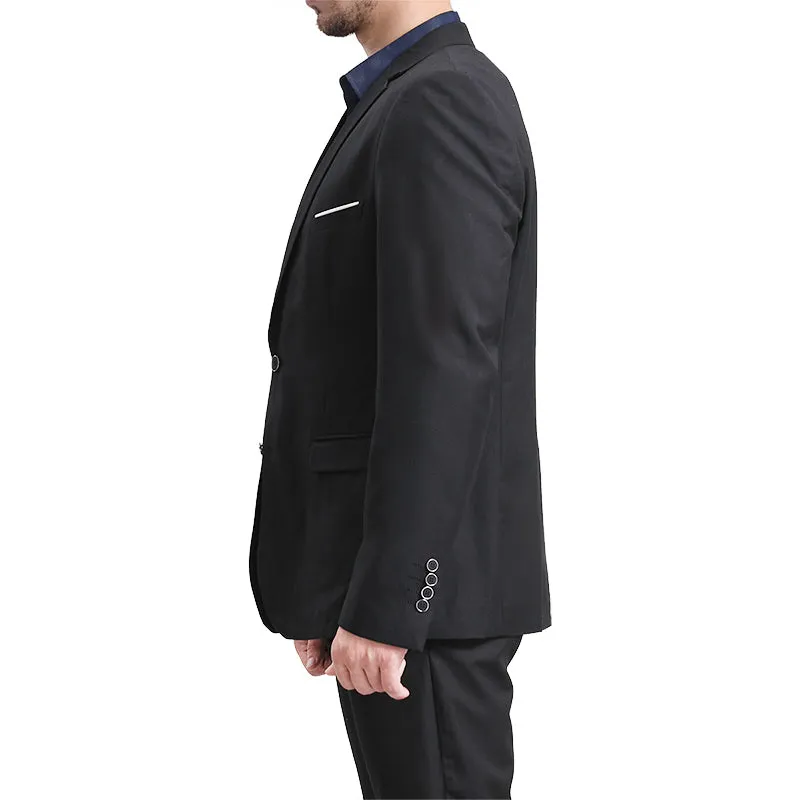 Classic Black Blazer Two Buttons Blazer