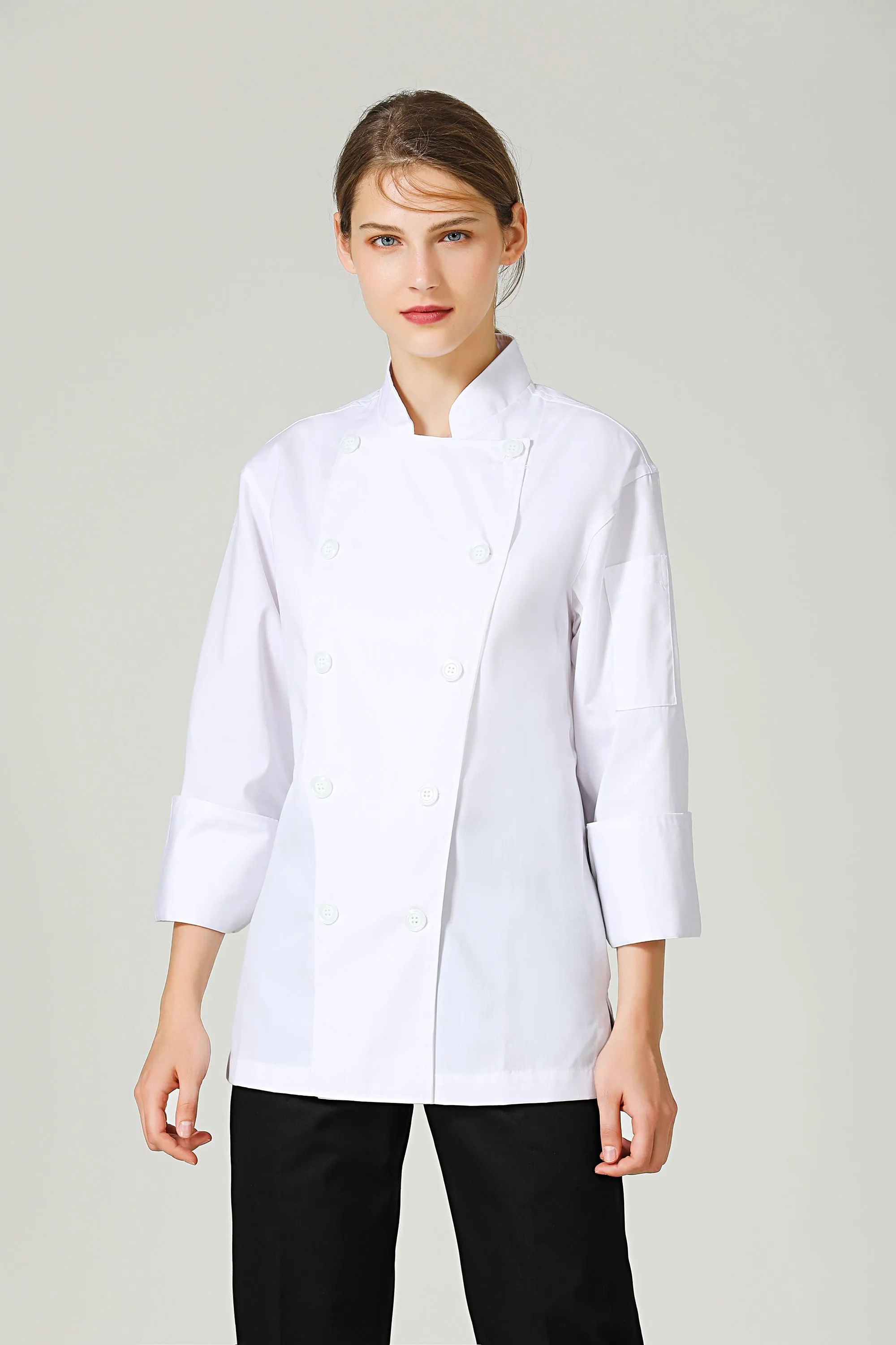 Classic White Chef Jacket, Long Sleeve