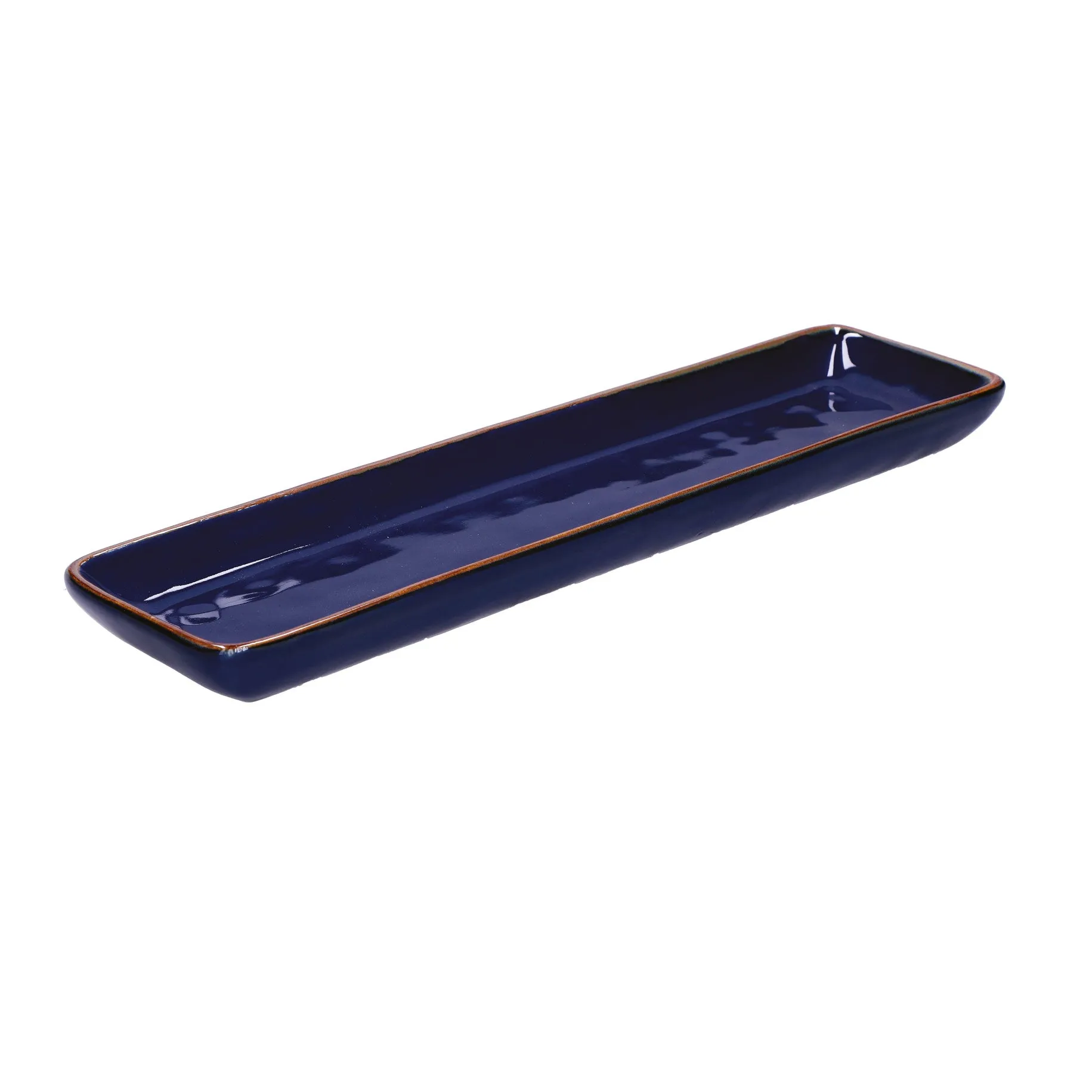 Concerto Rectangular Tray 32cm x 8cm - Blue Indigo