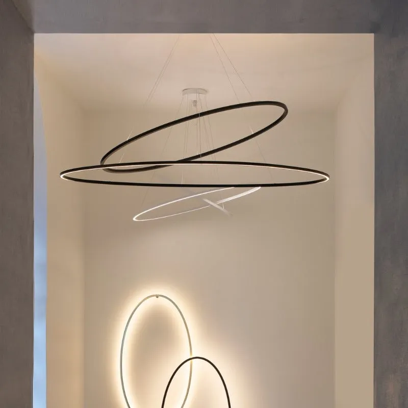 Contemporary Ring Double LED Pendant Light | Ellisse