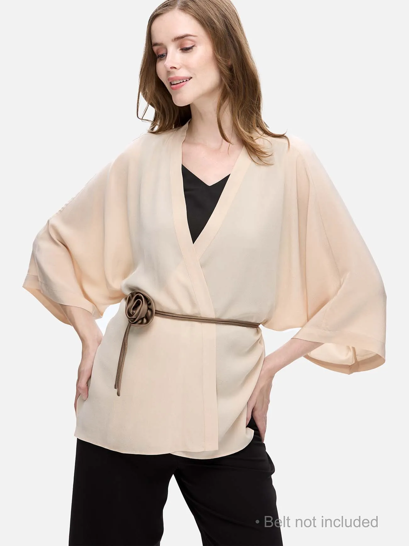 Cream Silk Relax Cardigan