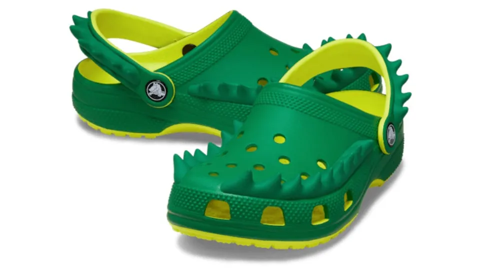 Crocs Kids Classic Spikes Clog Acidity Green Ivy