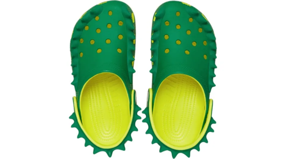 Crocs Kids Classic Spikes Clog Acidity Green Ivy