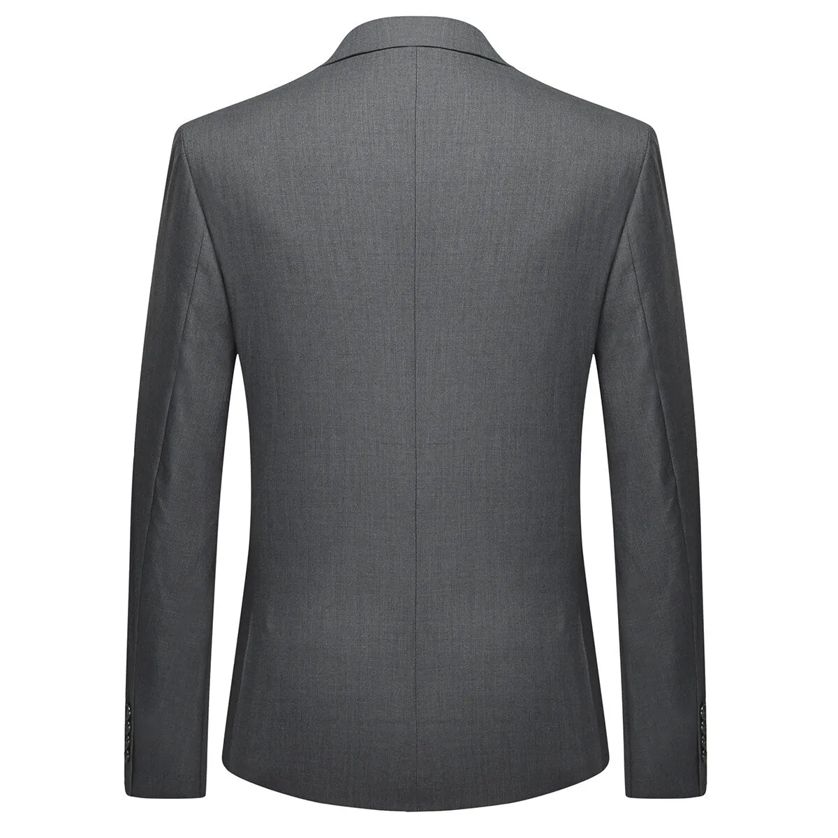 Dark Grey Blazer Two Buttons Blazer