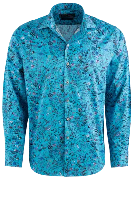 David Smith Australia Blue Lagoon Button-Front Shirt