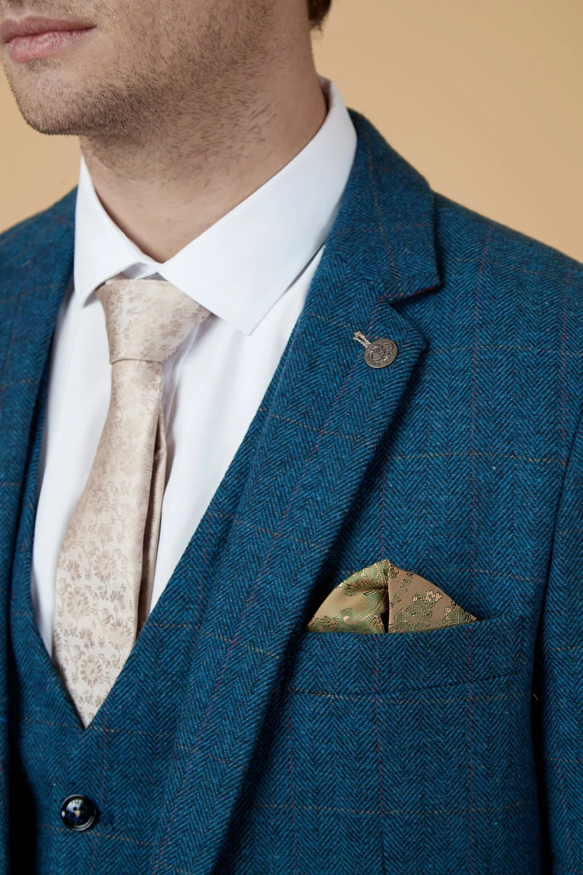 DION - Blue Tweed Check Blazer