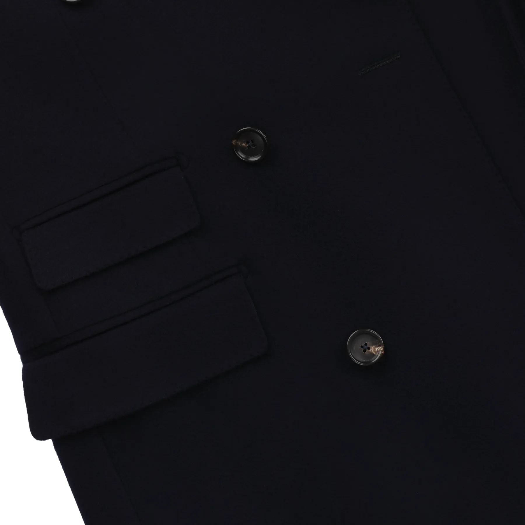 Double-Breasted Capotti Cashmere Coat in Dark Blue. Exclusively Made for Sartale