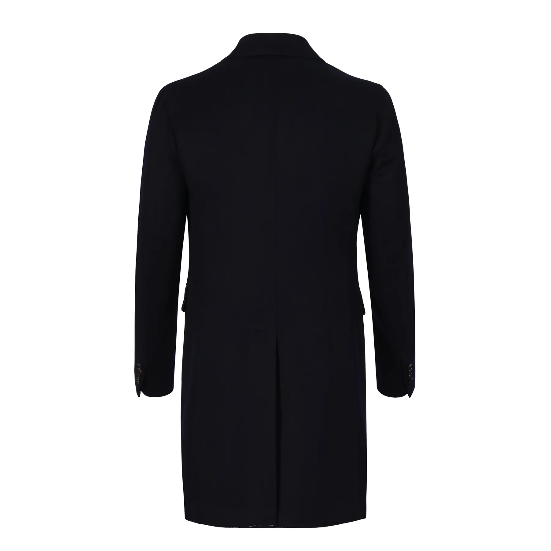 Double-Breasted Capotti Cashmere Coat in Dark Blue. Exclusively Made for Sartale