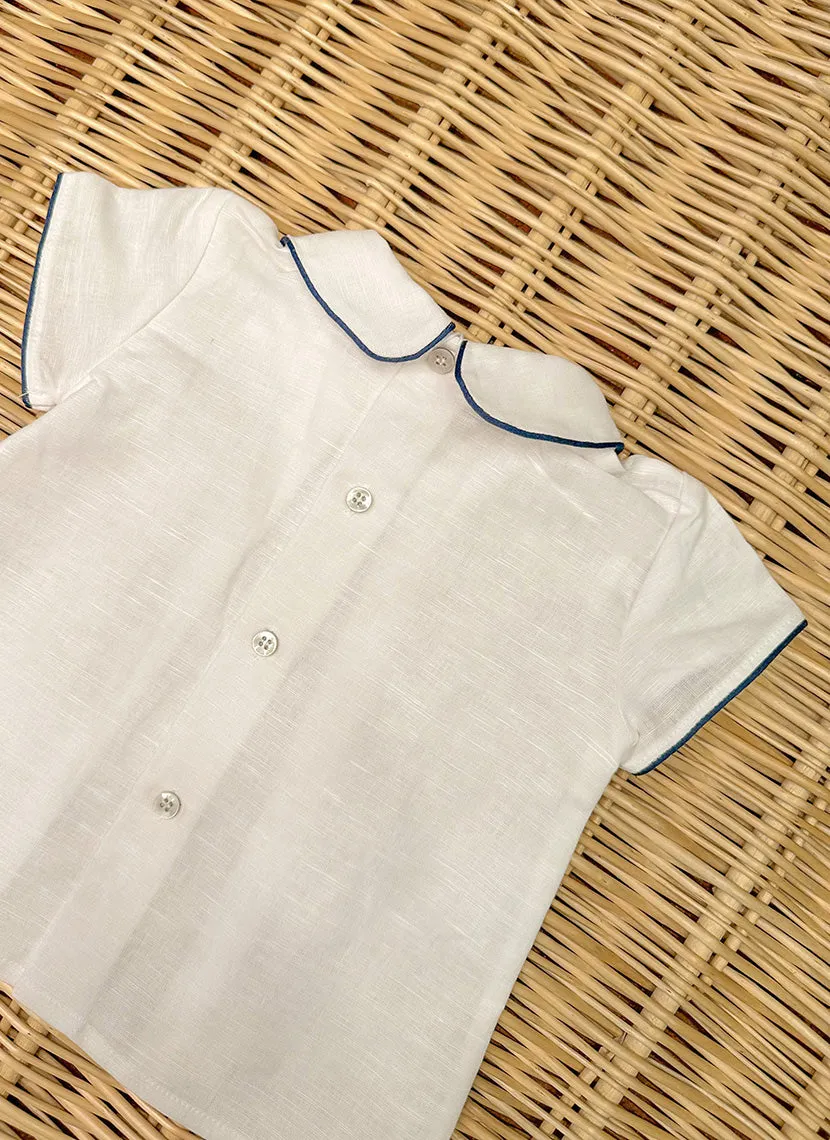 Double breasted linen Shirt