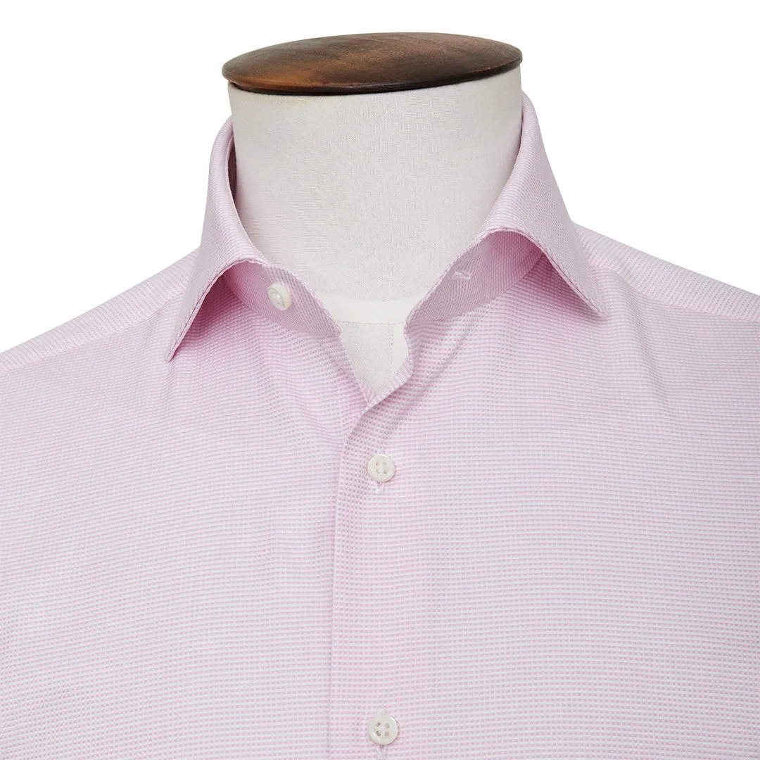 Dusty Pink Birdseye Cutaway Collar Shirt