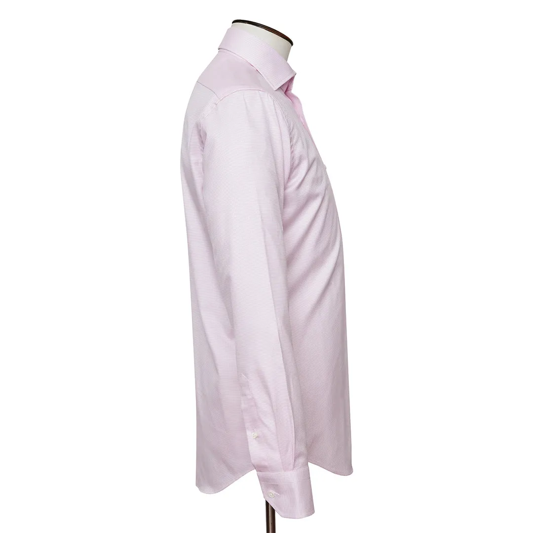 Dusty Pink Birdseye Cutaway Collar Shirt