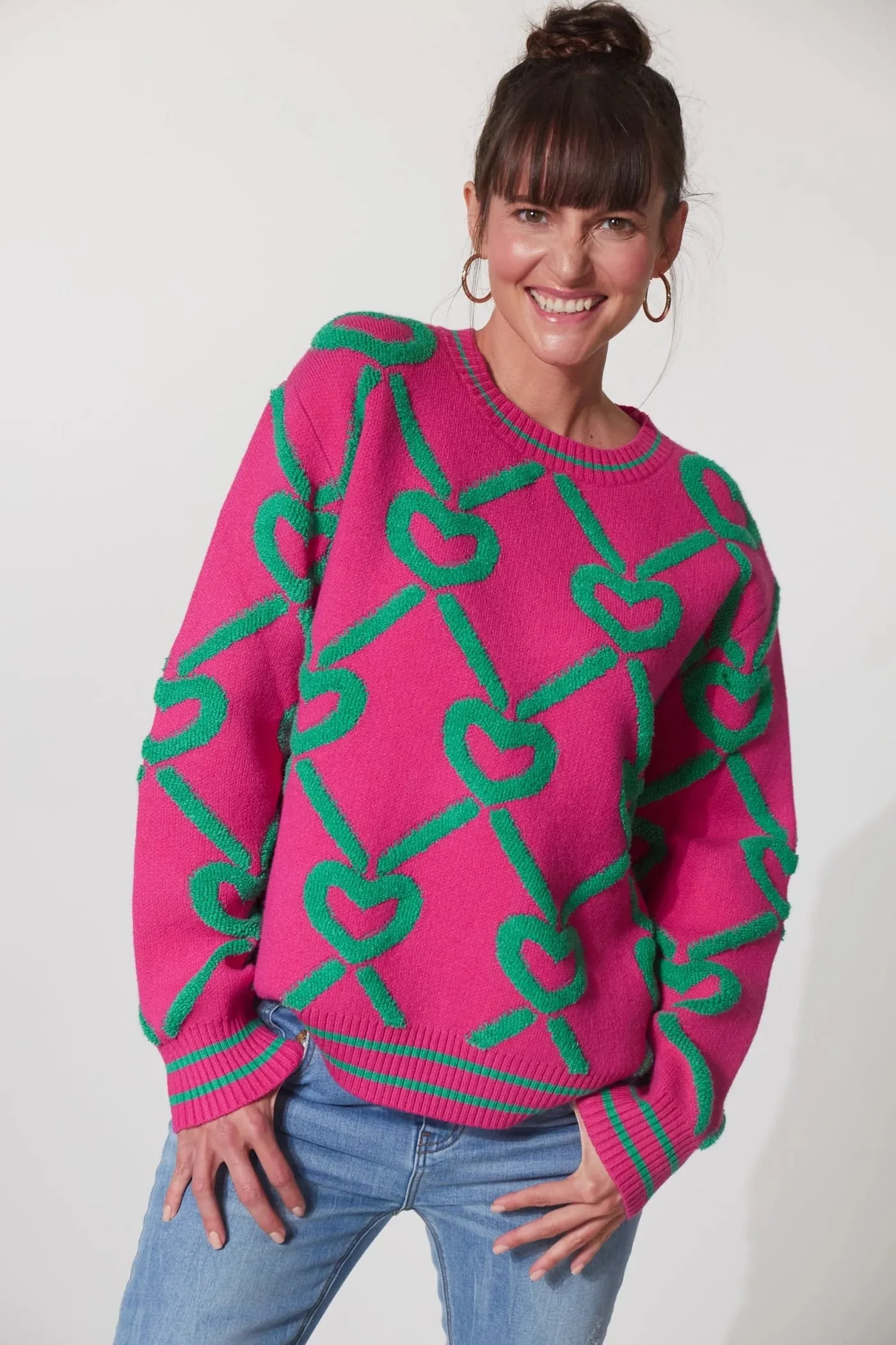 Eb & Ive Tromso Jumper In Azalea