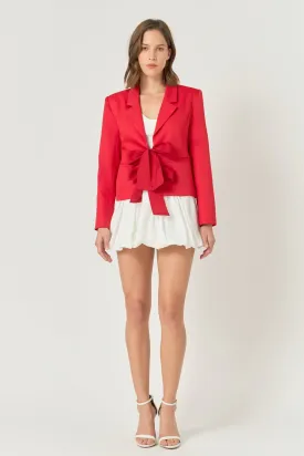 Endless Rose - Bow Contrast Blazer