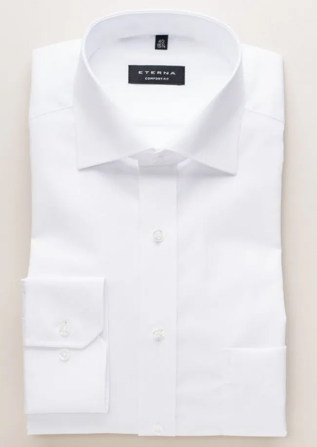 Eterna X-Tall White Shirt White