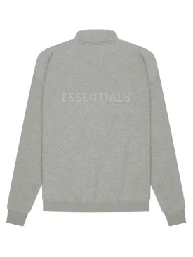 Fear Of God Essentials Back Logo Half-Zip Dark Heather Oatmeal [SS21]