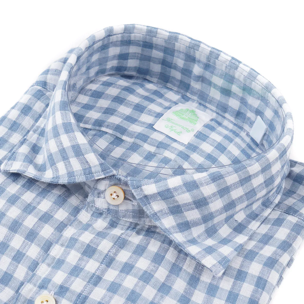 Finamore Slim-Fit Linen Dress Shirt