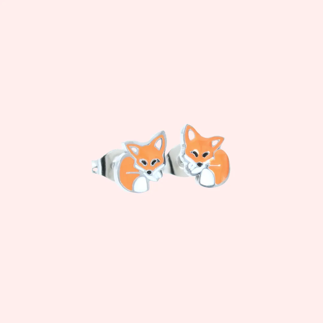 Fox Stud Hypoallergenic Earrings