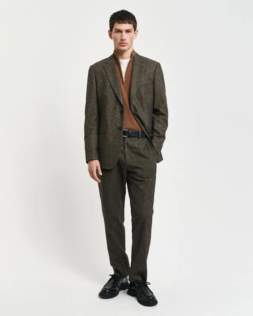 GANT - Slim Donegal Suit Blazer, Brown