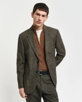 GANT - Slim Donegal Suit Blazer, Brown