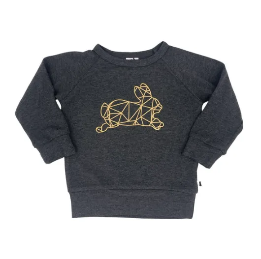 Gold Geometric Bunny Pullover