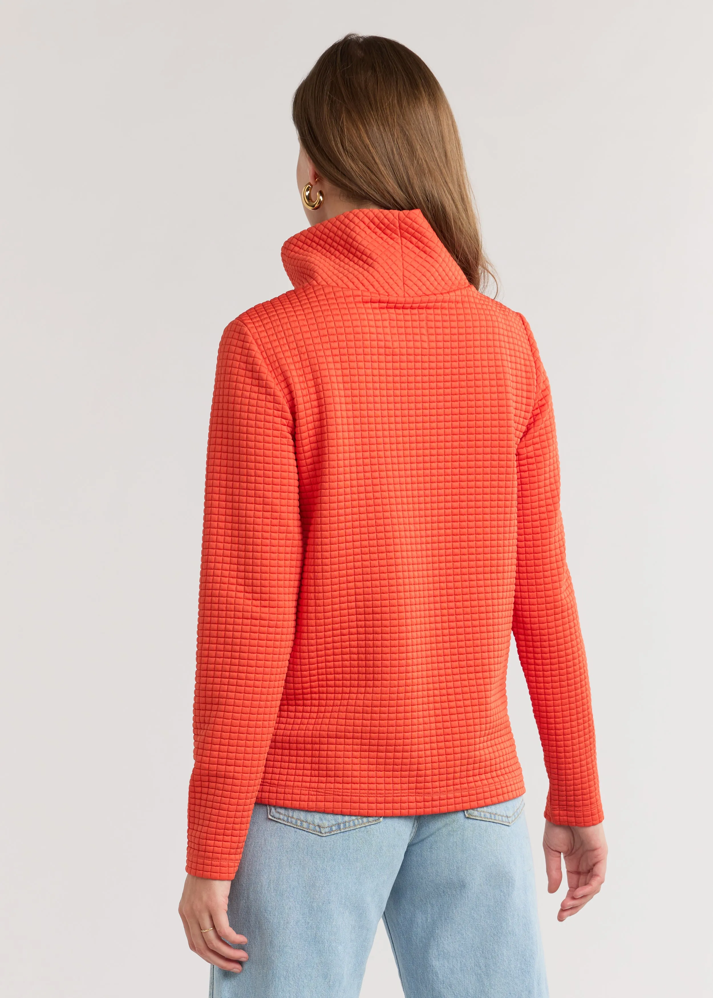 Greenpoint Turtleneck in Waffle (Paprika)