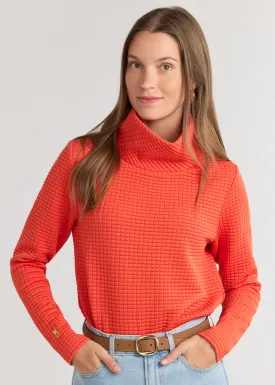 Greenpoint Turtleneck in Waffle (Paprika)