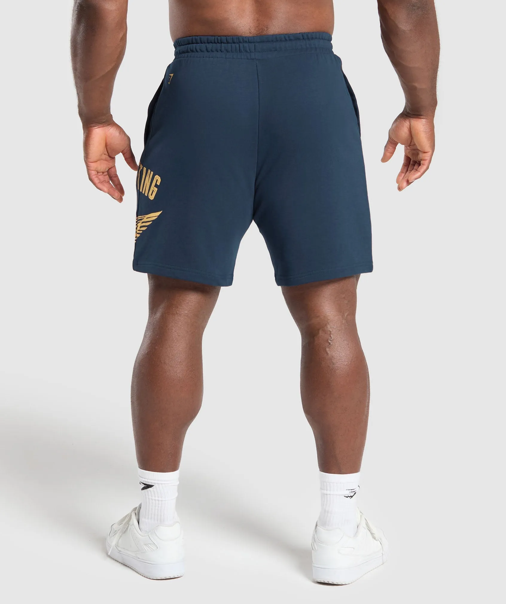 Gymshark British Lifting Goods Graphic Shorts - Navy