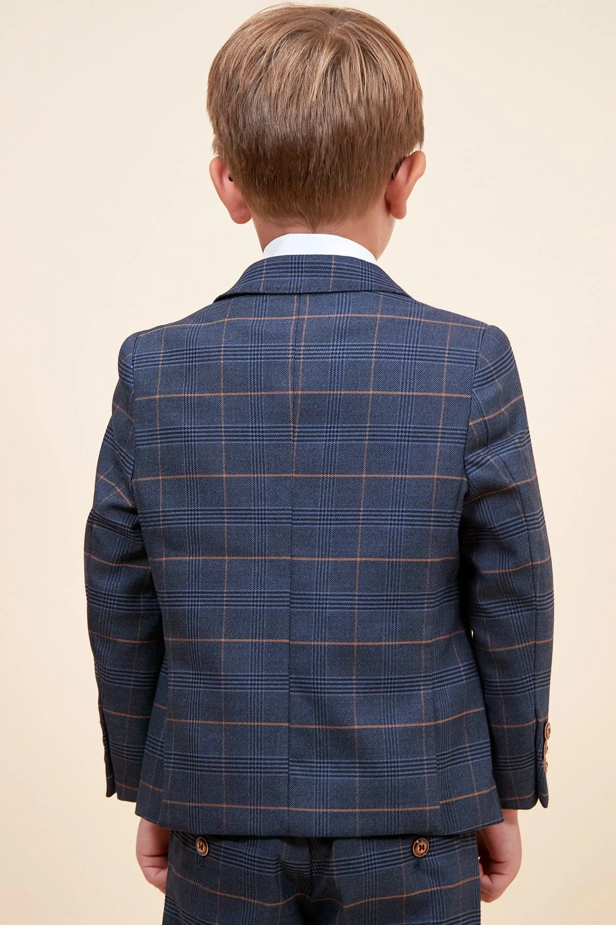 JENSON - Childrens Marine Navy Check Suit