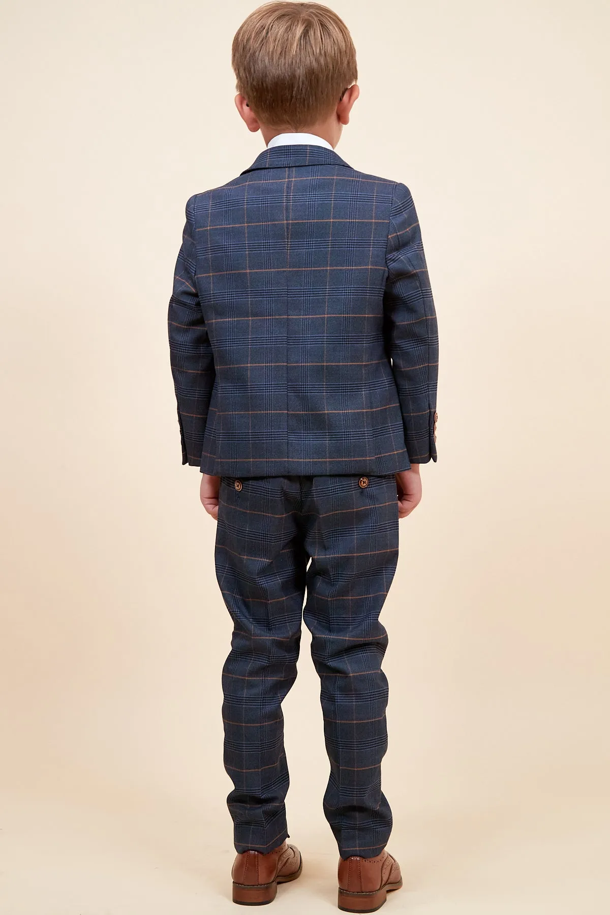 JENSON - Childrens Marine Navy Check Suit