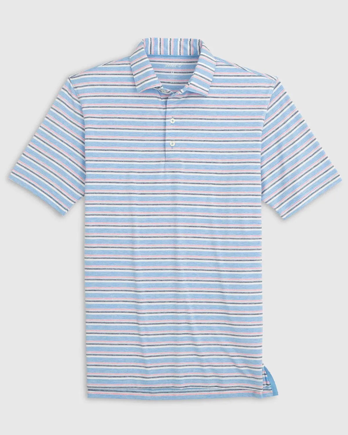 Johnnie-o Crew Striped Jersey Performance Polo