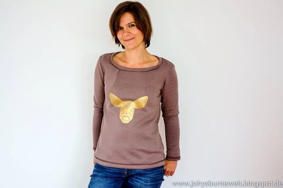 Just Me- Pullover mit tollem Ausschnitt (Papierschnittmuster)