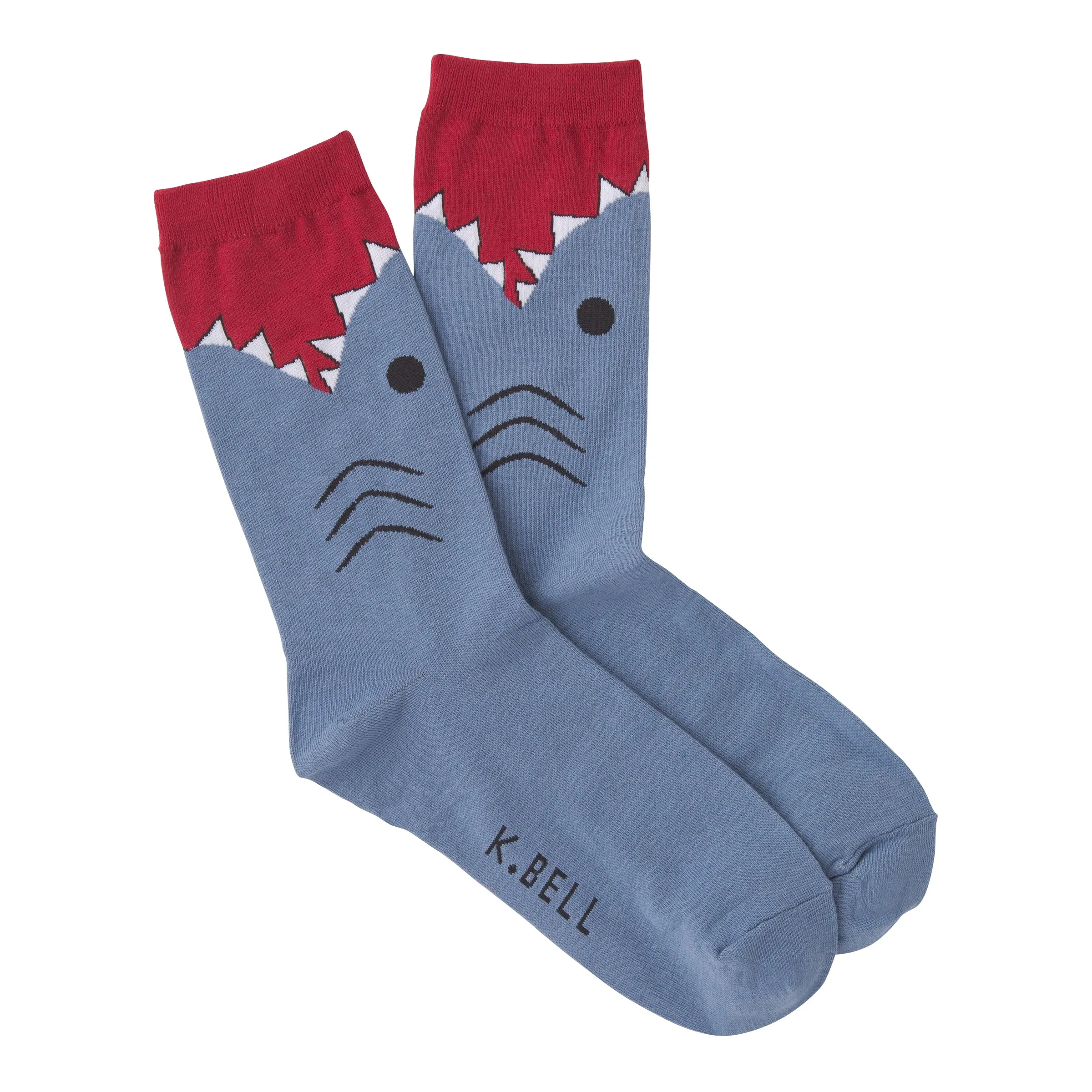 K Bell Mens Shark Sock