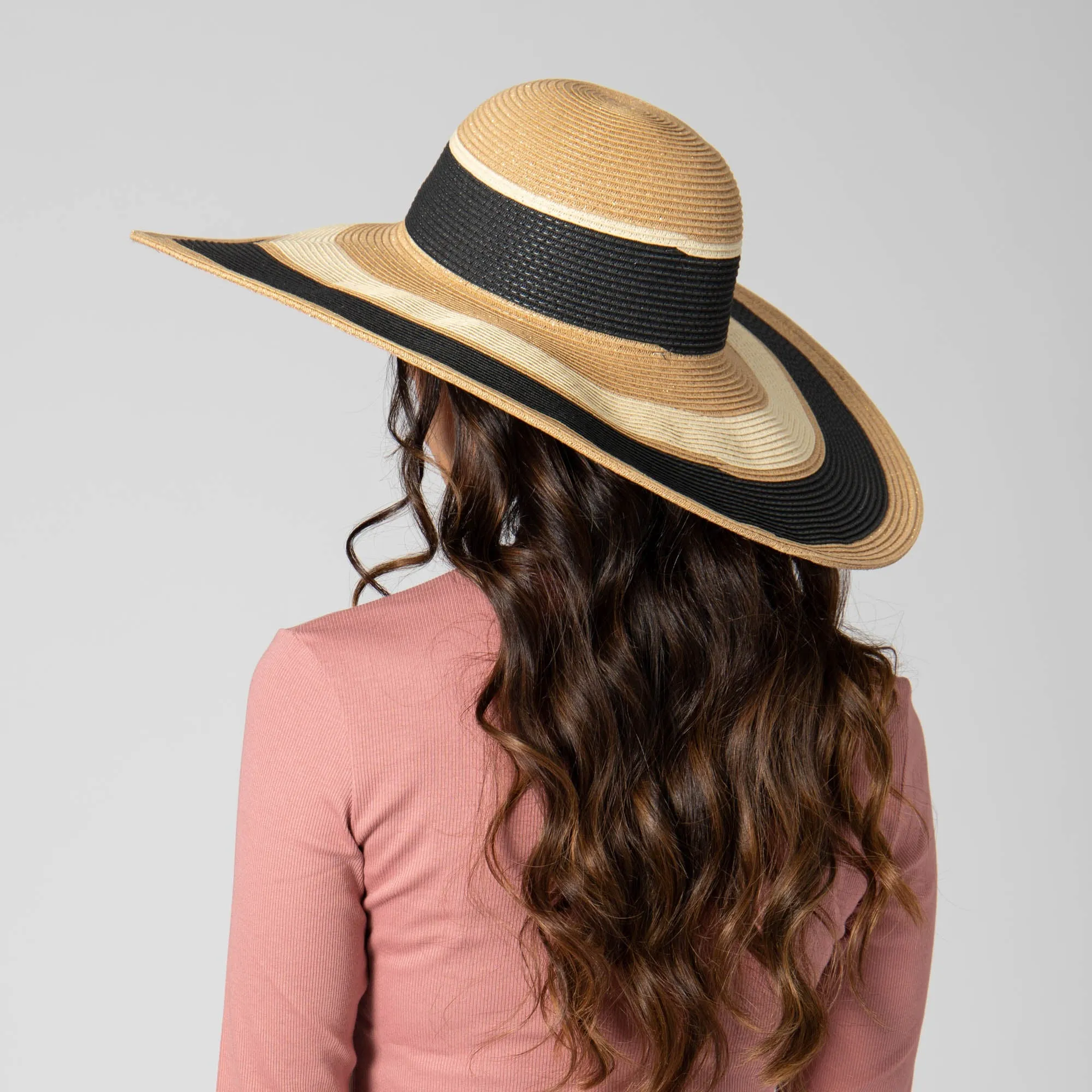 Las Palmas Floppy - Ultrabraid Striped Floppy Hat