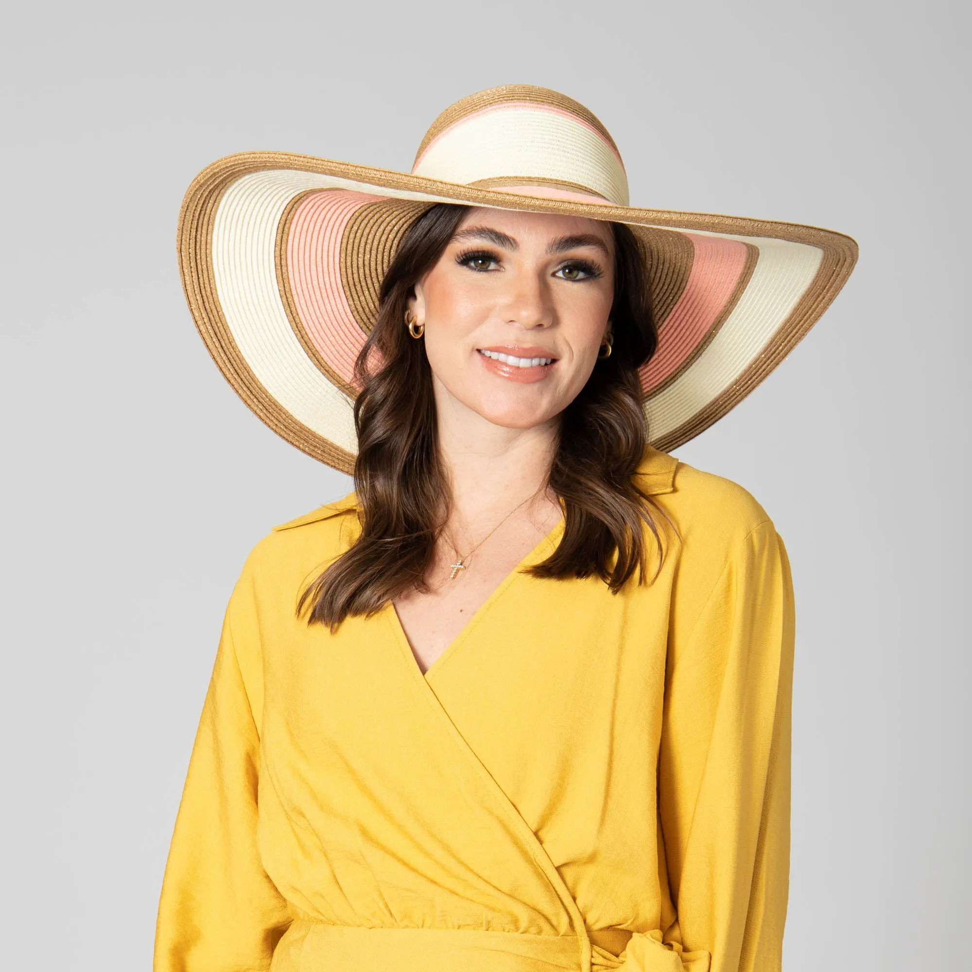 Las Palmas Floppy - Ultrabraid Striped Floppy Hat