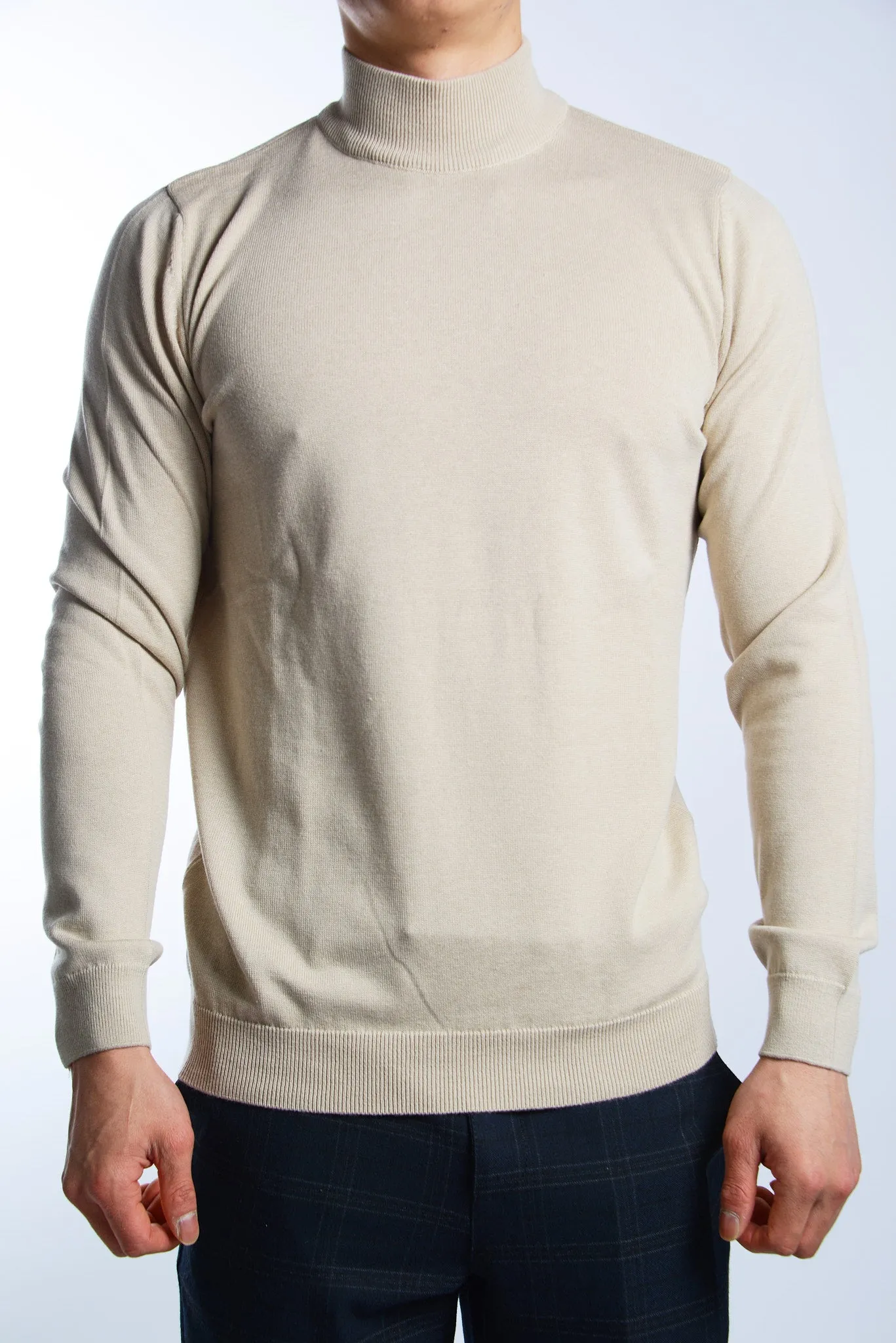 Leeds Slim Fit Mockneck Euro Sweater