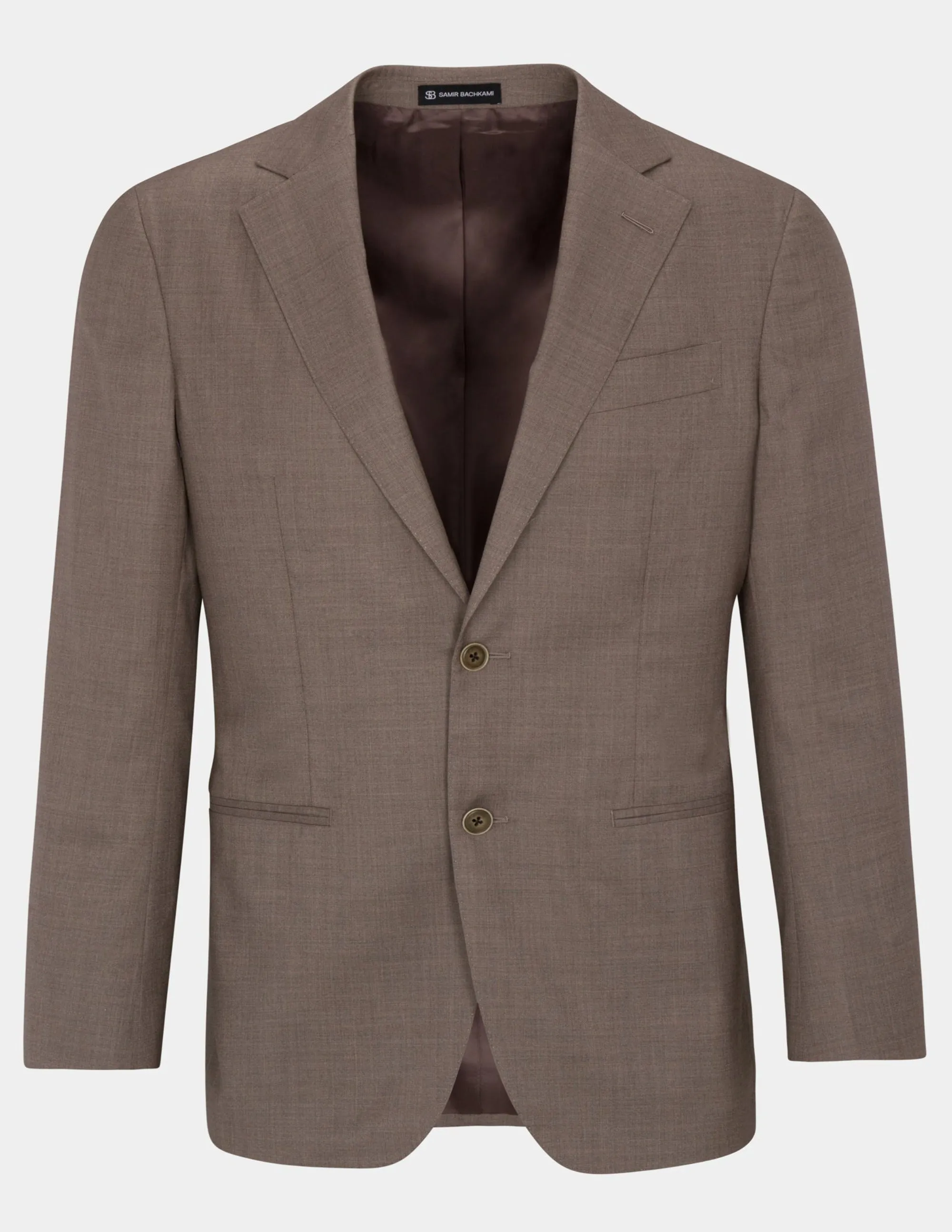 Light Brown Single Breasted Suit