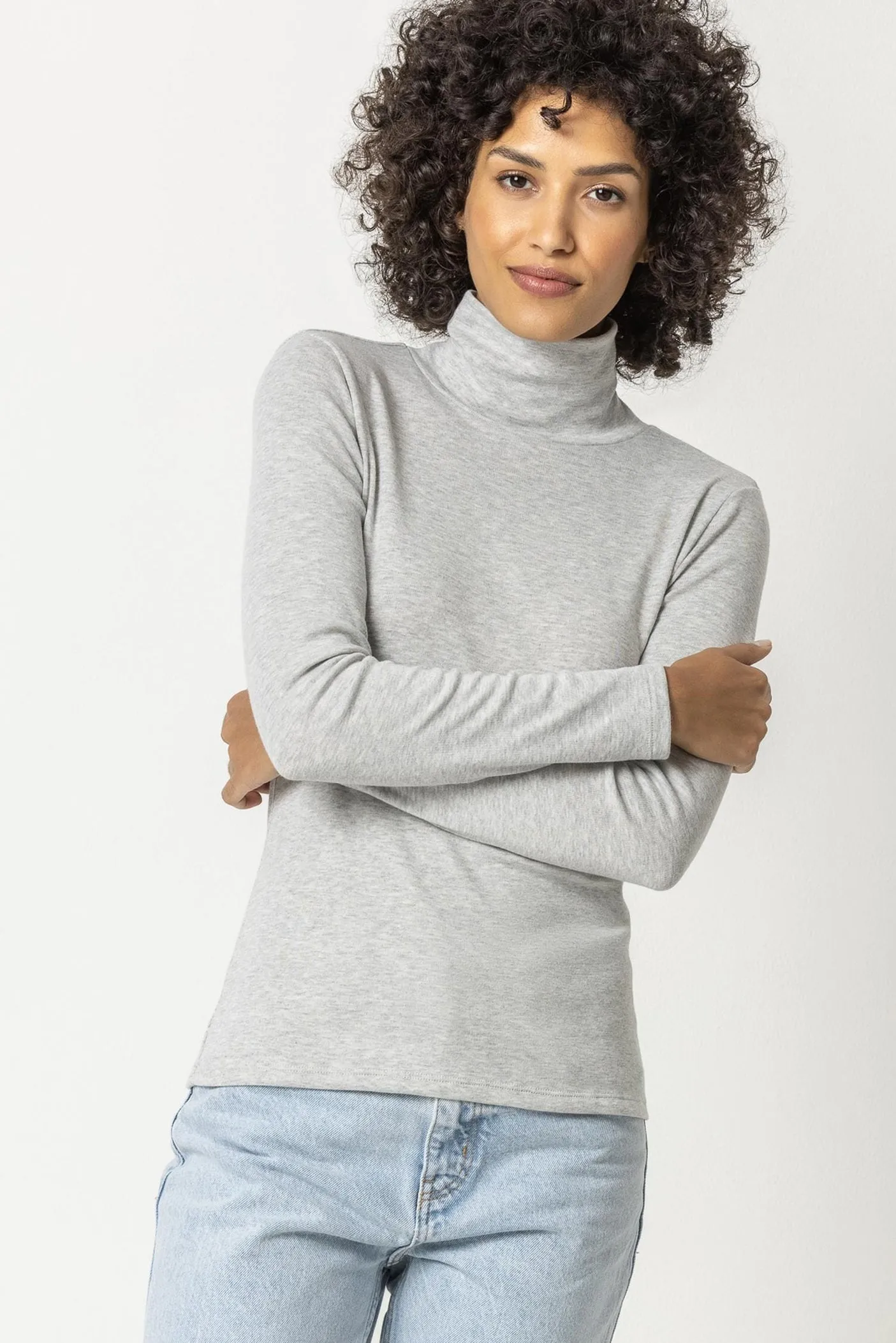 Lilla P Long Sleeve Turtleneck Tee