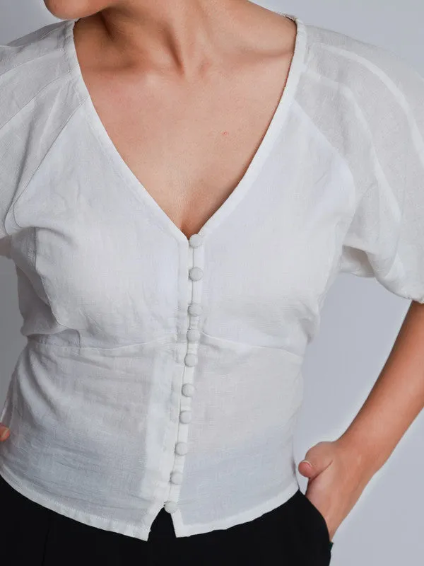 Linen Blend Top