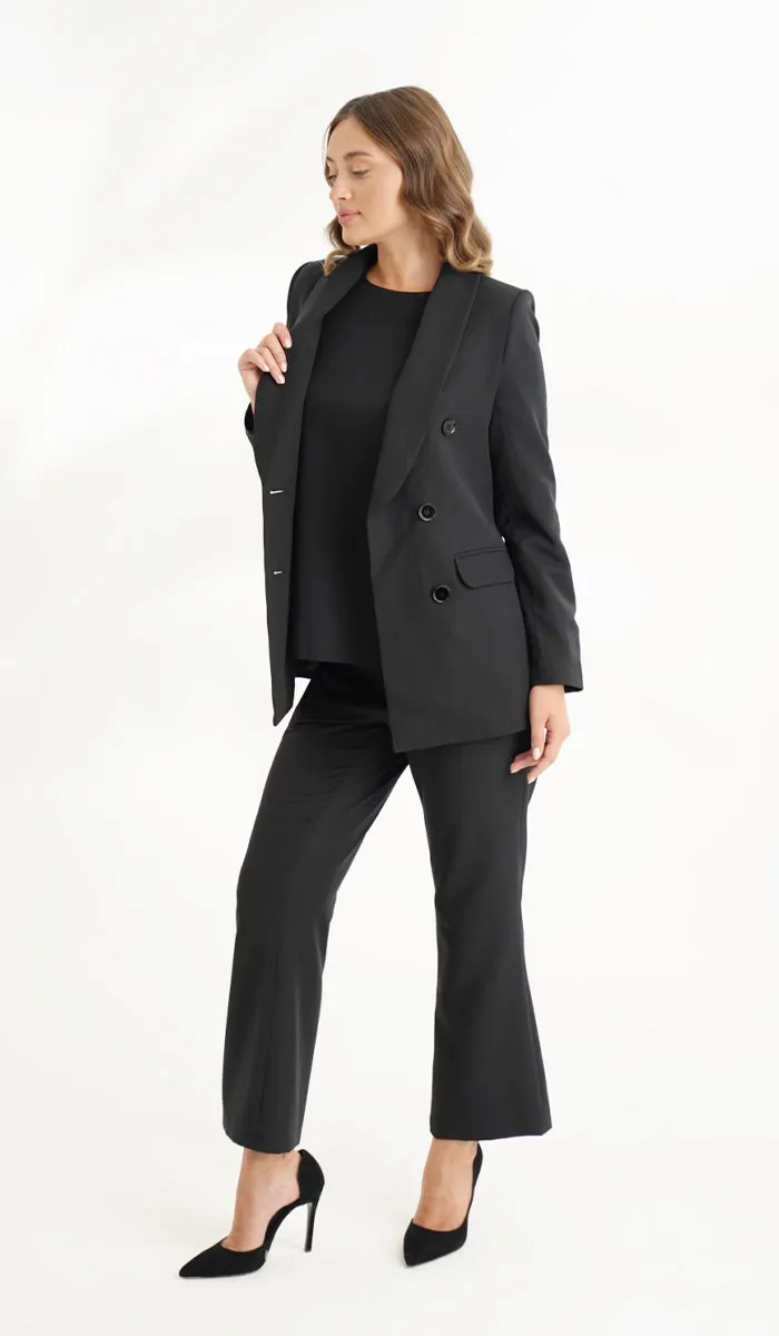 Lyla Long Light Comfy Jacket - Black