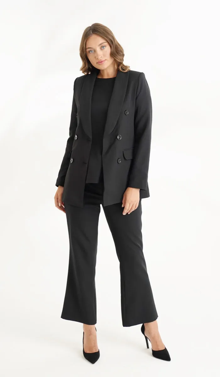 Lyla Long Light Comfy Jacket - Black