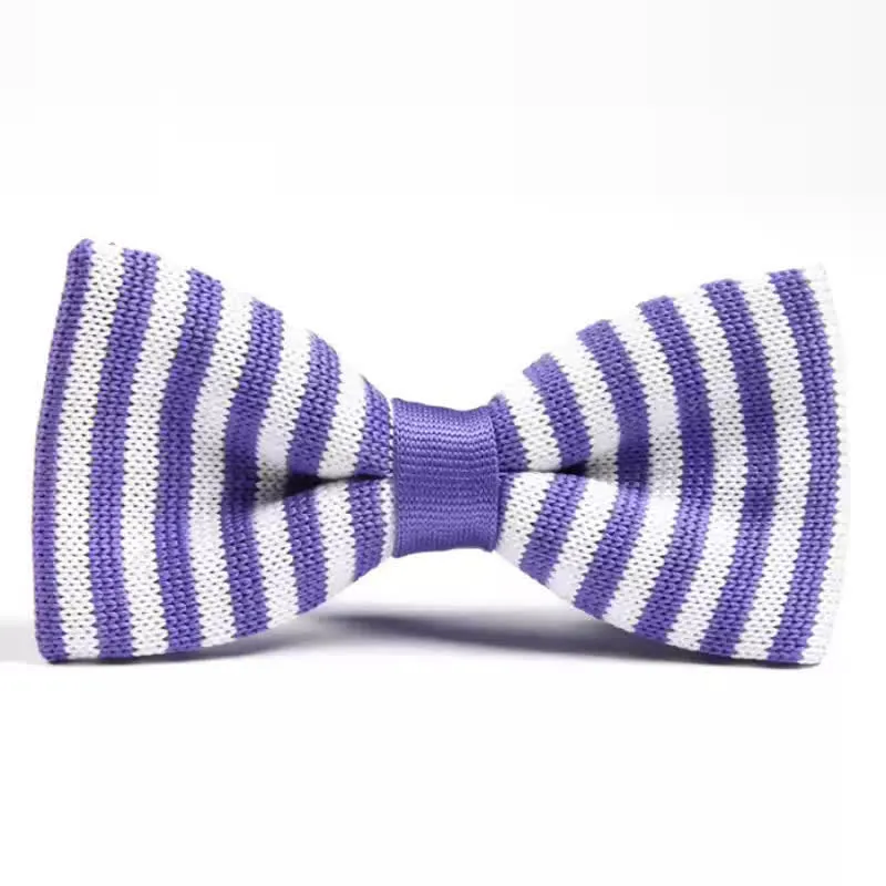 Men's Chic Novelty Striped Knitted Bow Tie