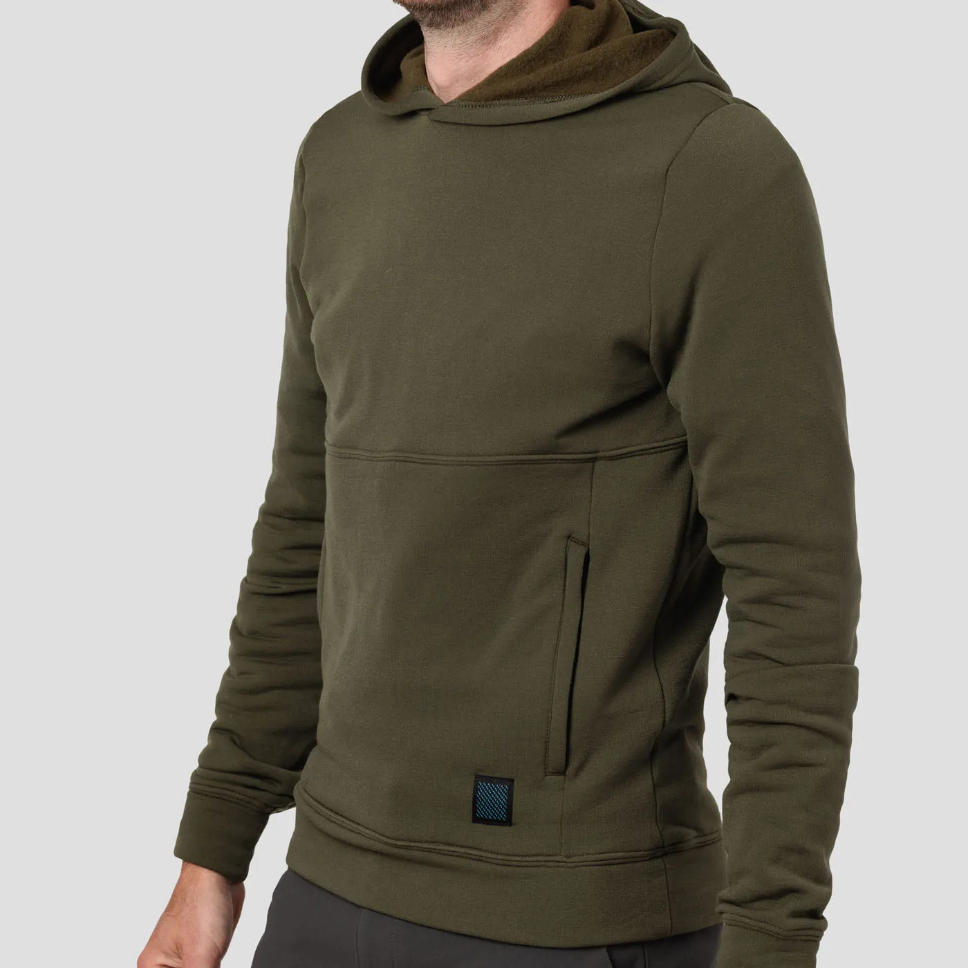 Men's Decadent Merino Hooded Pullover (limited edition) - Olive