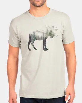 Men's Tri-Tone Moose T-Shirt