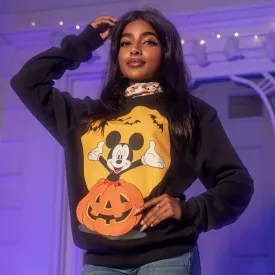 Mickey Pumpkin Collared Crewneck