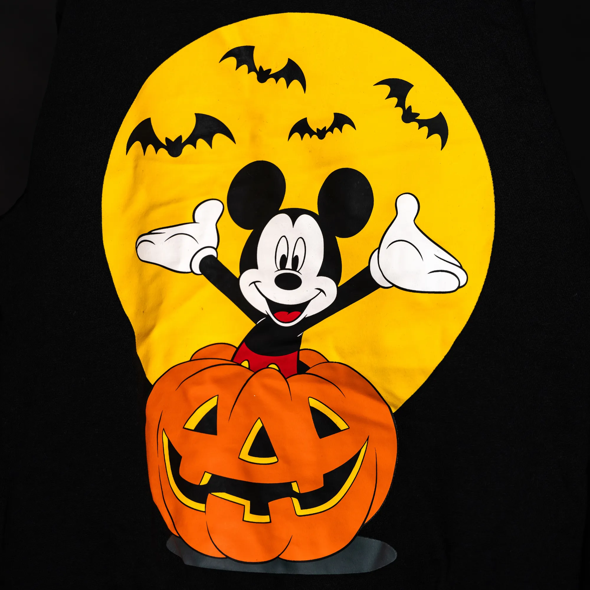 Mickey Pumpkin Collared Crewneck